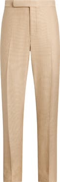 Ralph Lauren Purple Label Gregory Textured Linen, Cotton & Silk Pants