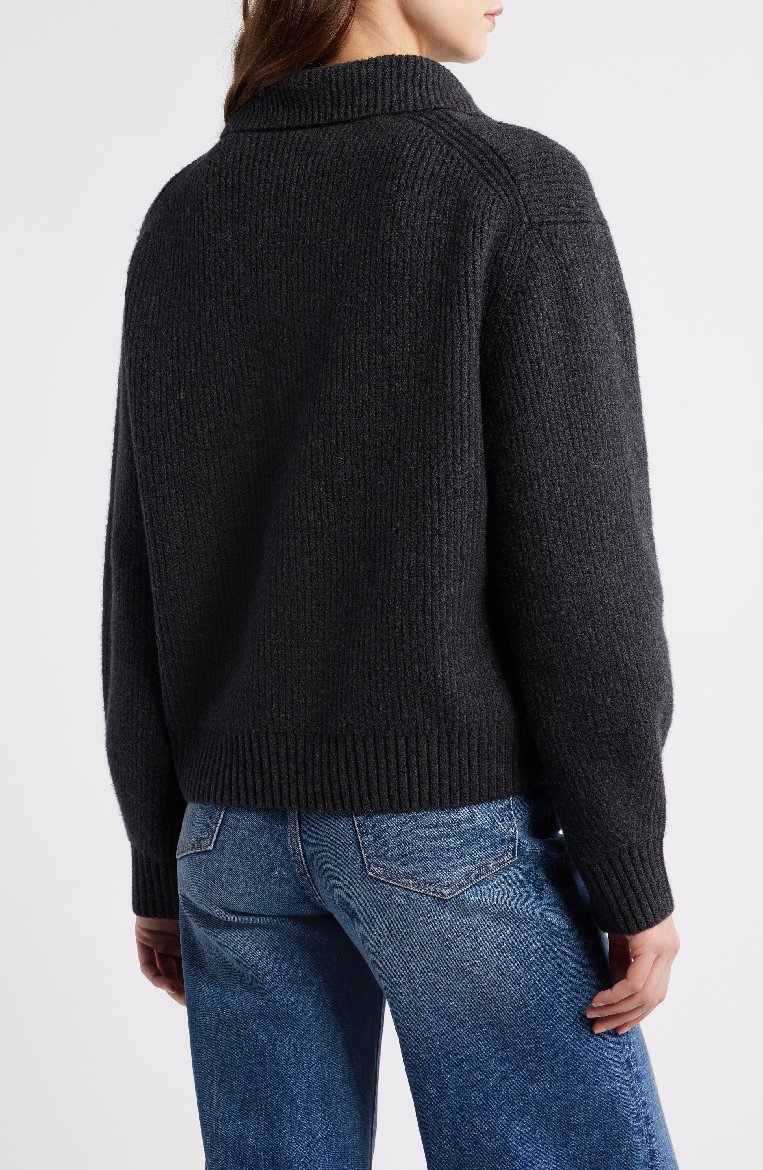 Jackson Quarter-Zip Organic Cotton Blend Pullover - image 2