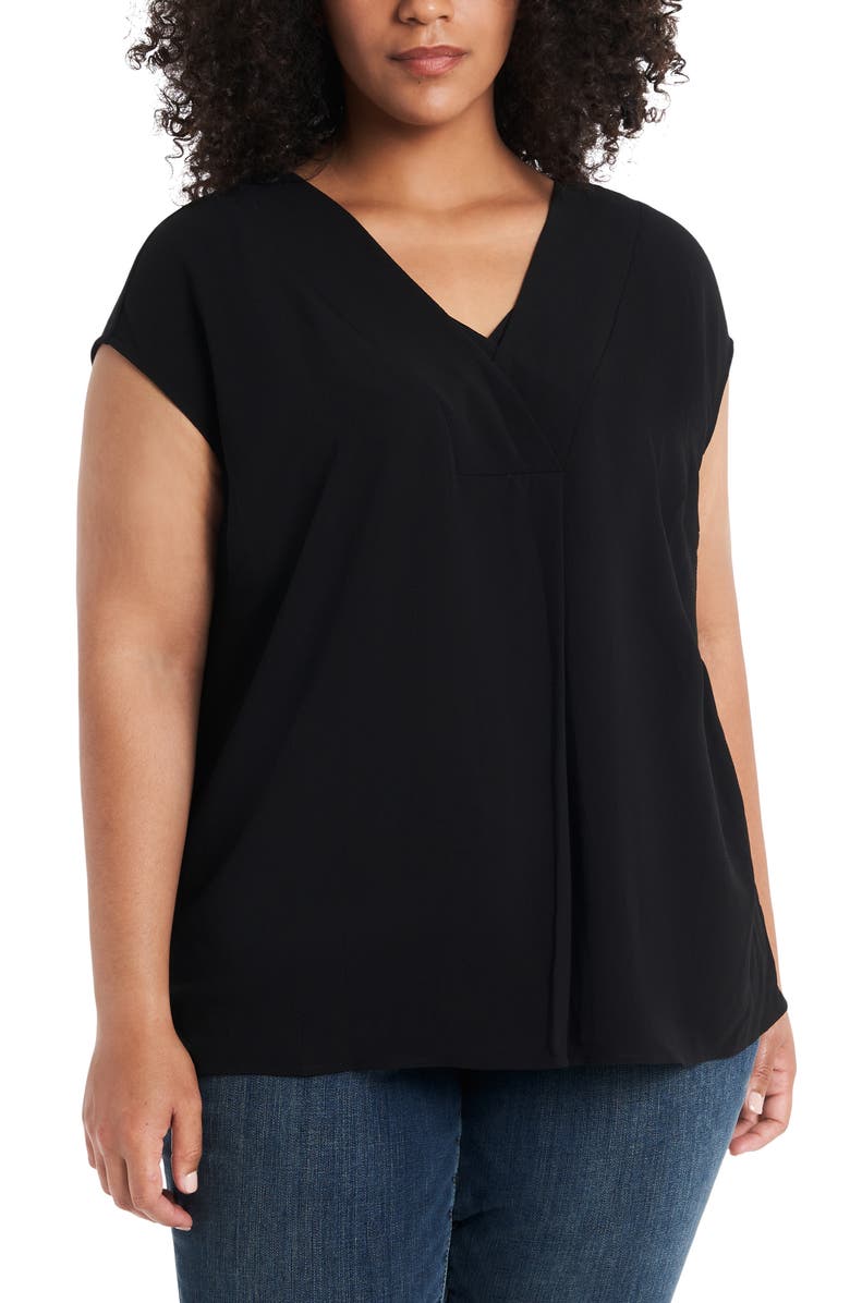 Vince Camuto Mix Media Sleeveless Top, Main, color,