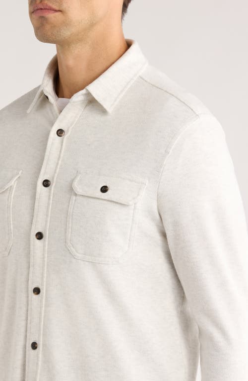 7 Diamonds Generation Herringbone Stretch Button-up Shirt In White