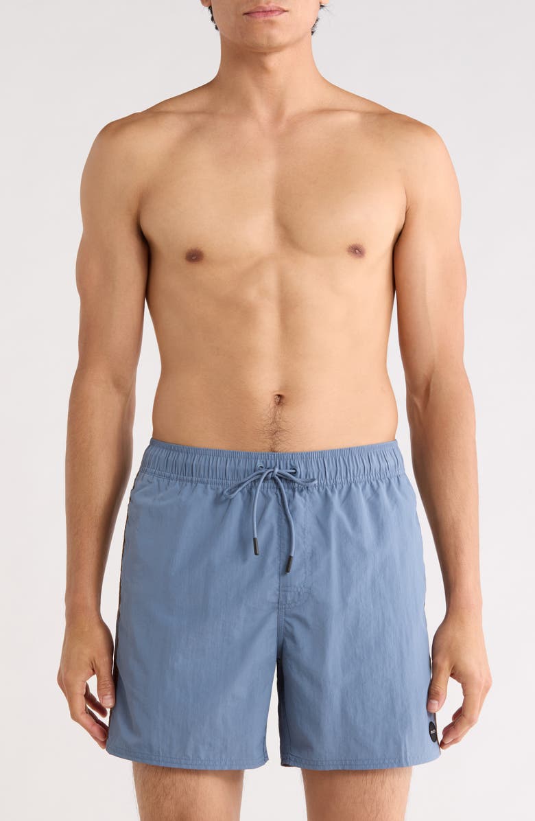 RVCA Breakout Swim Trunks, Main, color, Vintage Navy