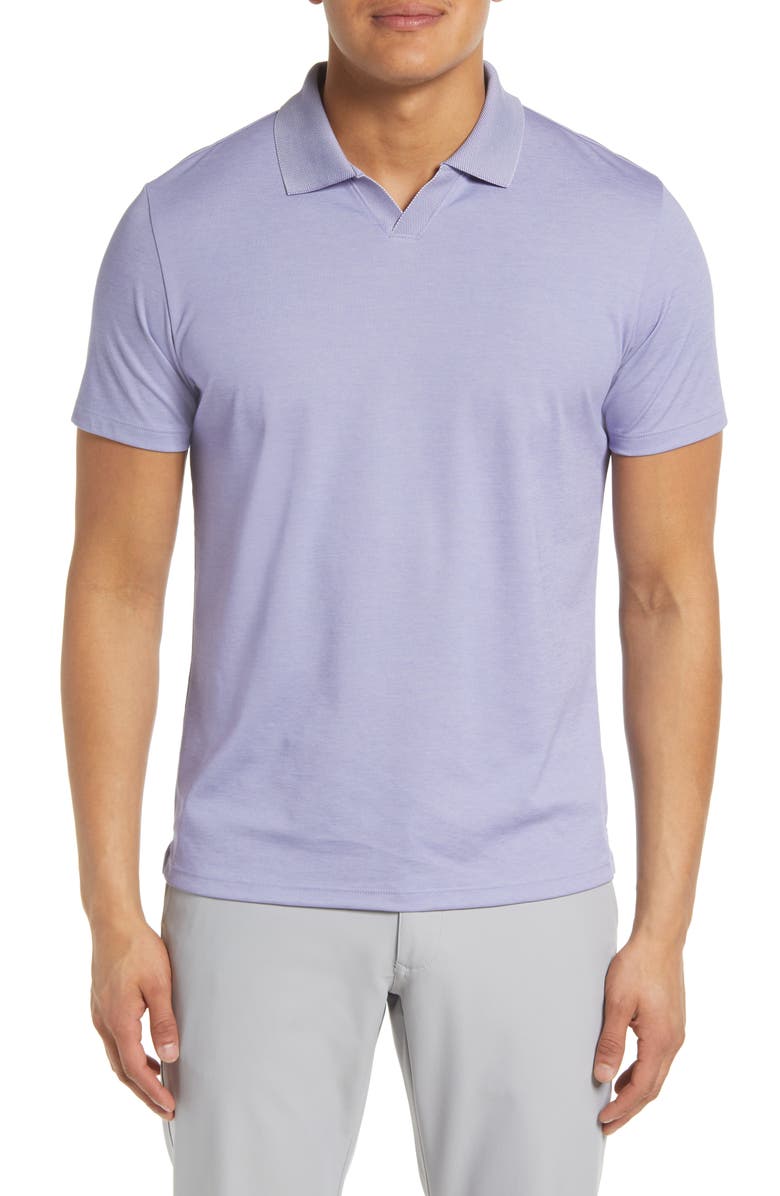 Robert Barakett Casey Johnny Collar Polo, Main, color, Heirloom Lilac