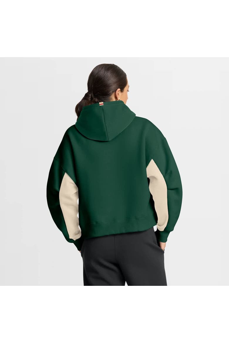 Women's Fanatics Green Minnesota Wild Back Check Boxy Hoodie, Alternate, color, Green