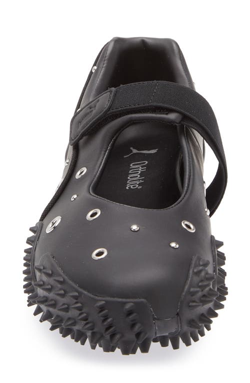 Puma Mostro Fey Ballet Flats With Silver Detail In Black
