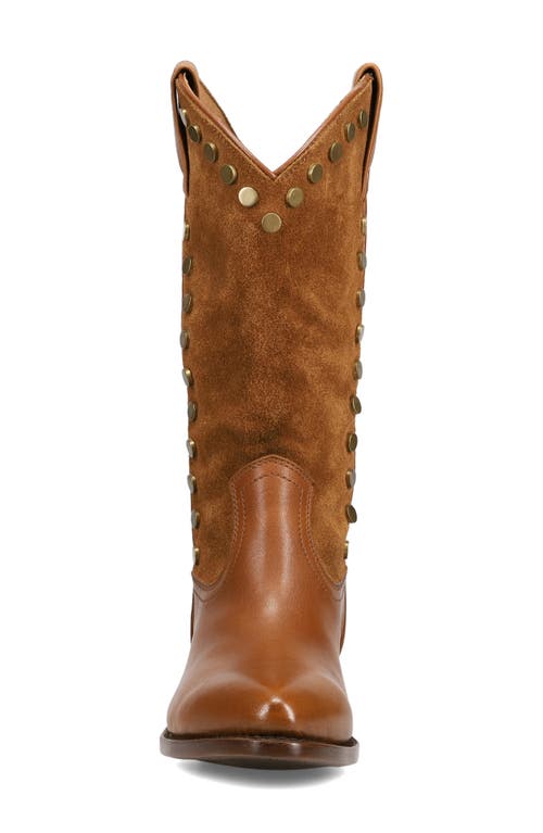 Frye Billy Studded Western Boot In Brown