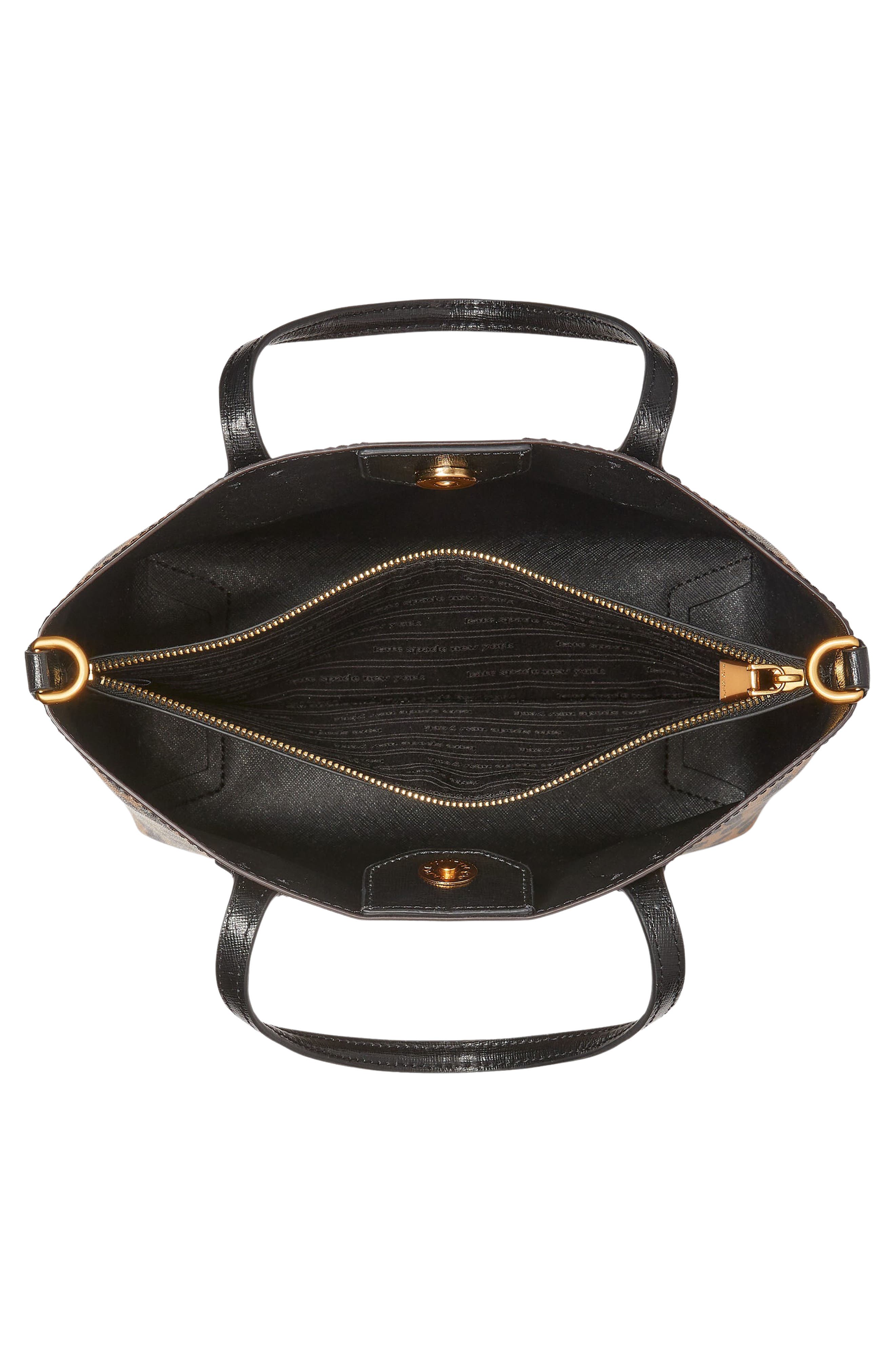 Kate Spade New York bleecker modern leopard print tote, Alternate, color, 