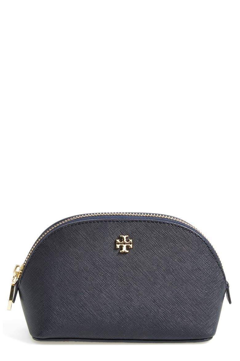Small York Cosmetics Case, Main, color, TORY NAVY