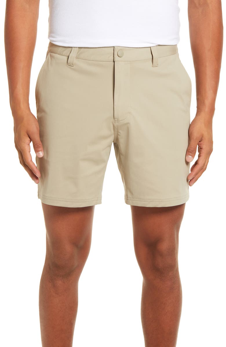 Rhone 7" Commuter Shorts, Main, color, Khaki