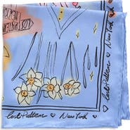 Lost Pattern NYC in Sketches Silk Pocket Square