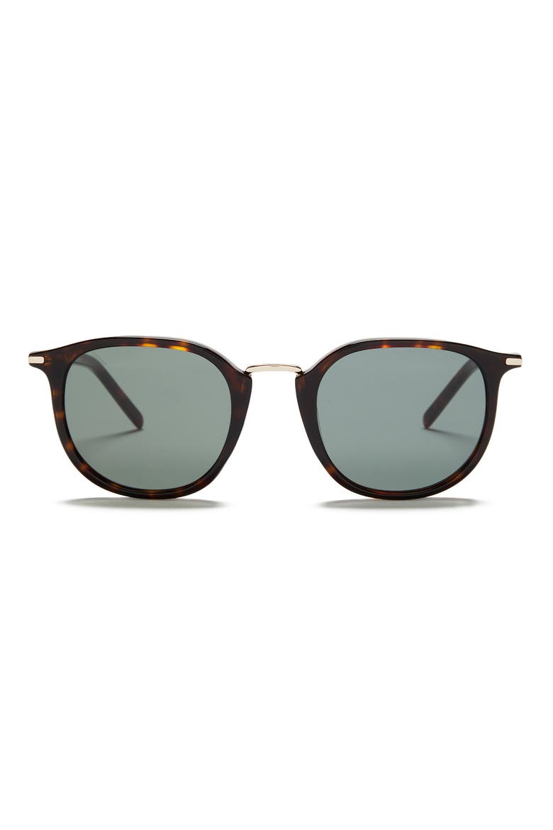 Adam 50mm Round Sunglasses, Main, color, TORTOISE WITH G15 LENS