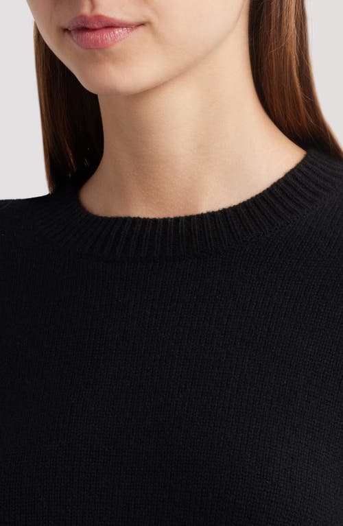 Frame Cashmere Crewneck Sweater In Black