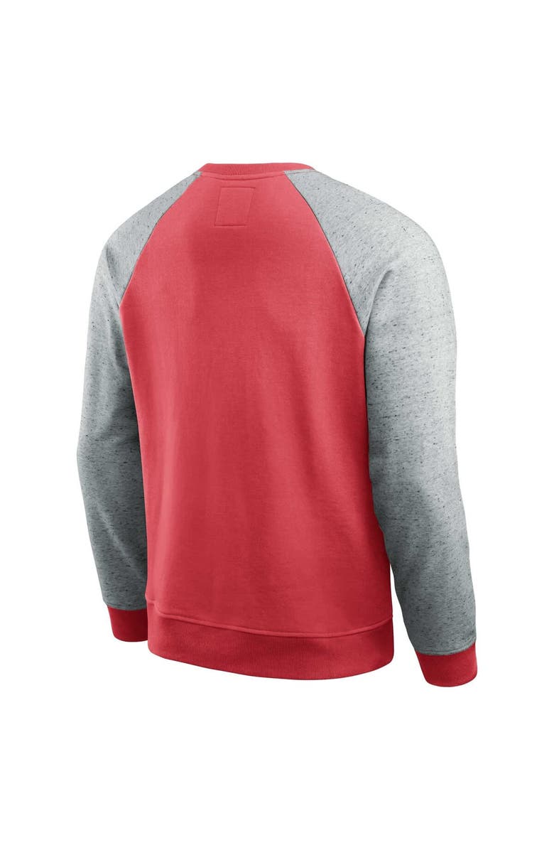 Darius Rucker Collection by Fanatics Men's Darius Rucker Collection by Fanatics Heather Gray/Red Kansas City Chiefs Colorblock Pullover Sweatshirt, Alternate, color, Heather Gray