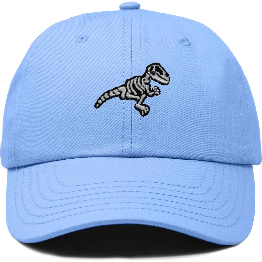 Dalix Fossil Embroidered Outdoor Hat In Light Blue