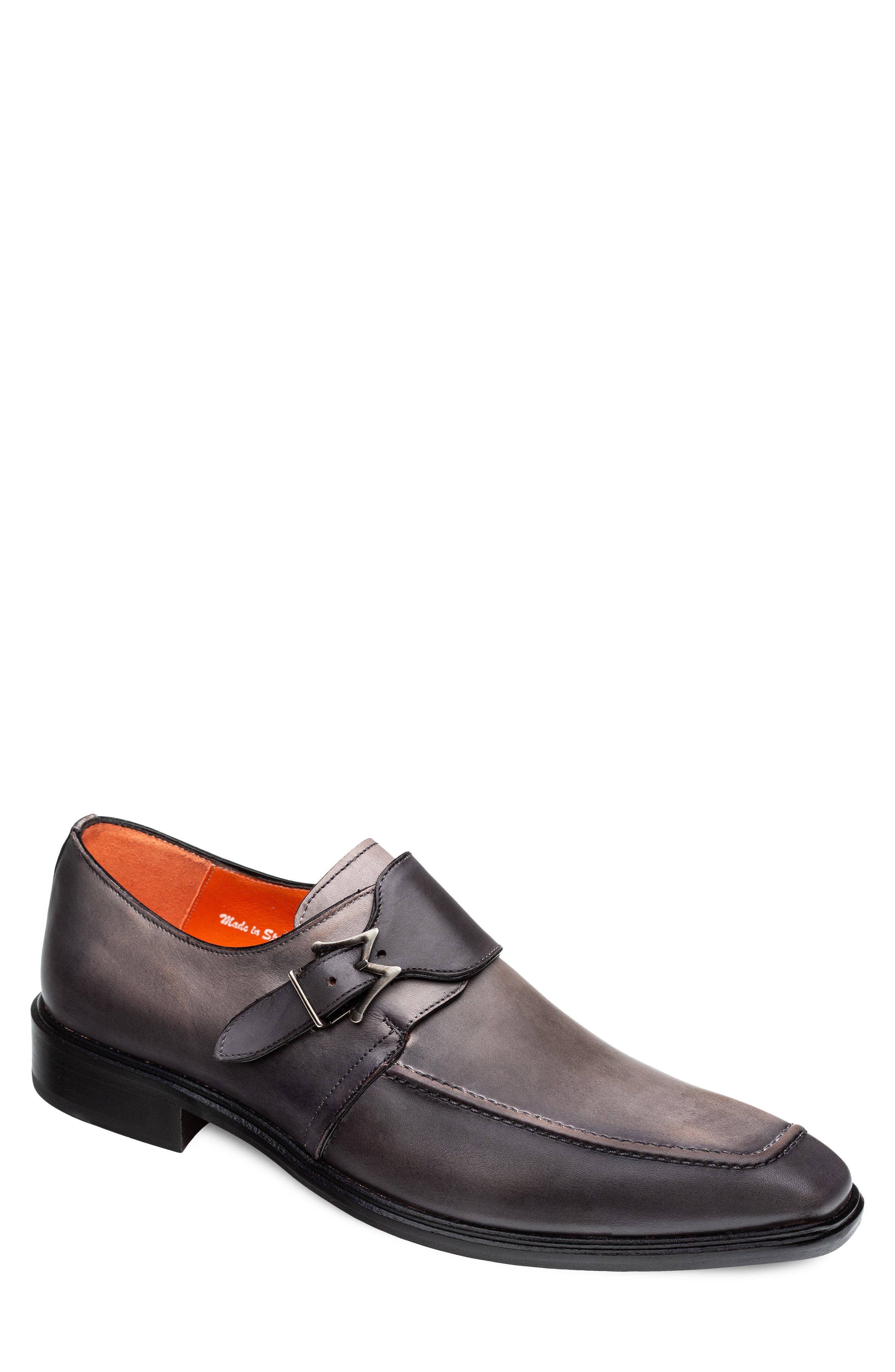 Tahoe Monk Strap Shoe, Main, color, GREY / BLACK
