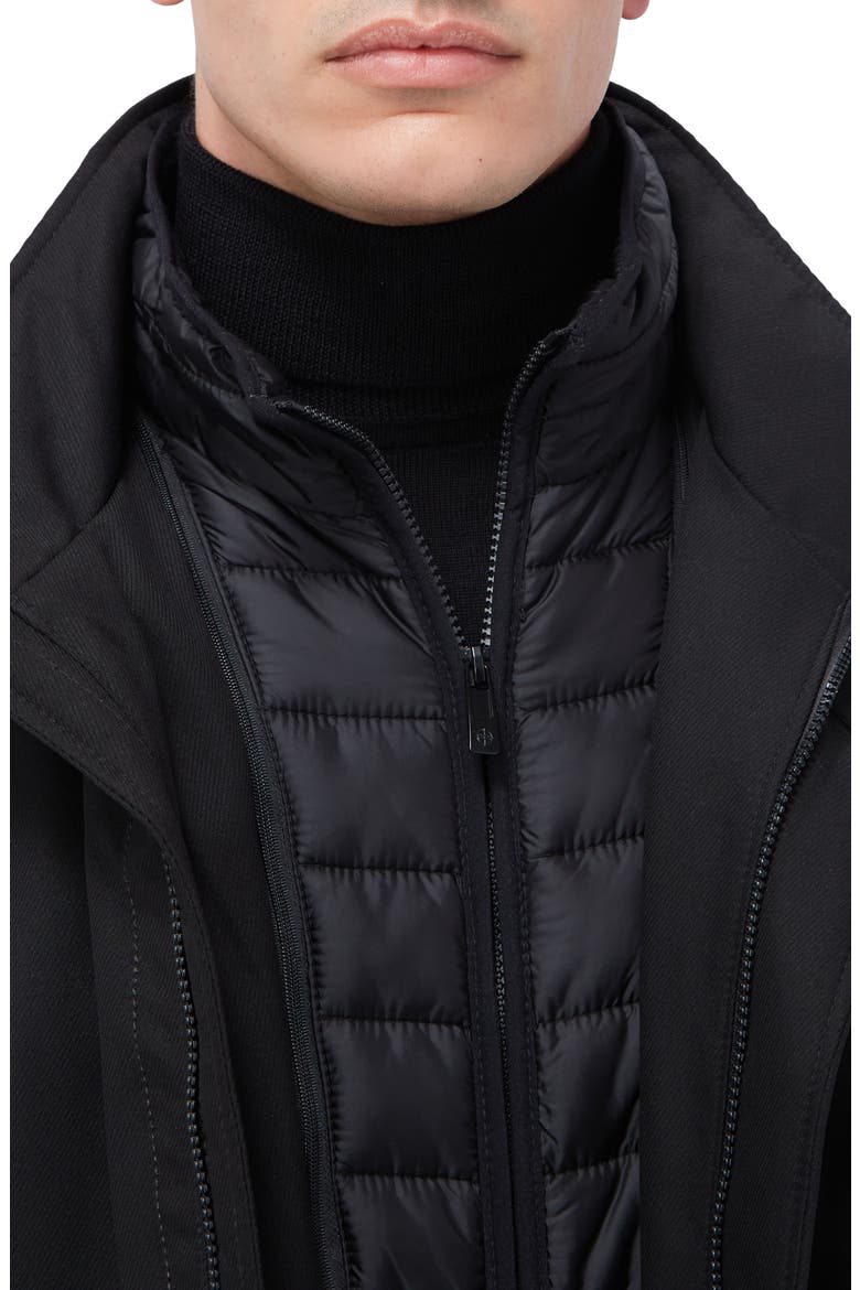 Water Repellent Twill Jacket with Bib, Alternate, color, CAVIAR