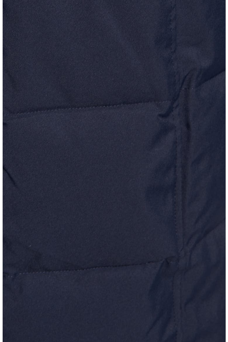 Pillow Collar Belted Puffer Coat, Alternate, color, NAVY
