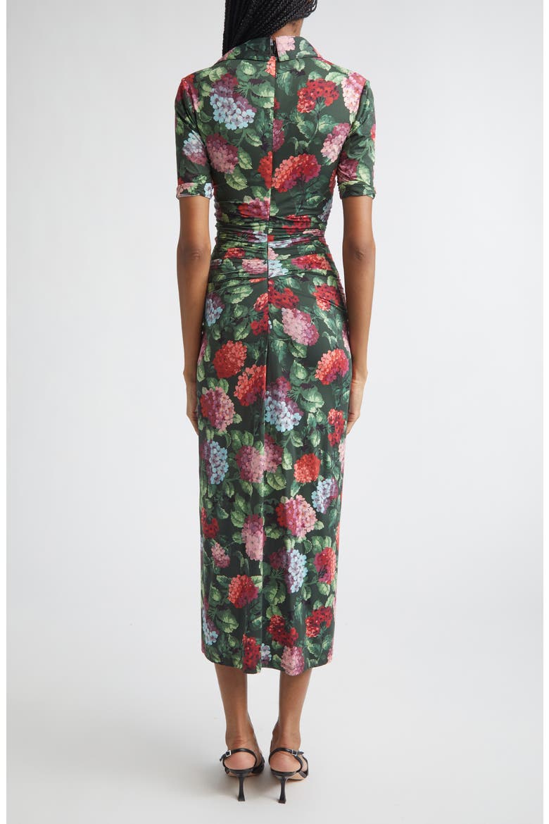 ruched polo dress Polo Ralph Lauren Ruched Embroidered Striped Maxi Dress - Orange
