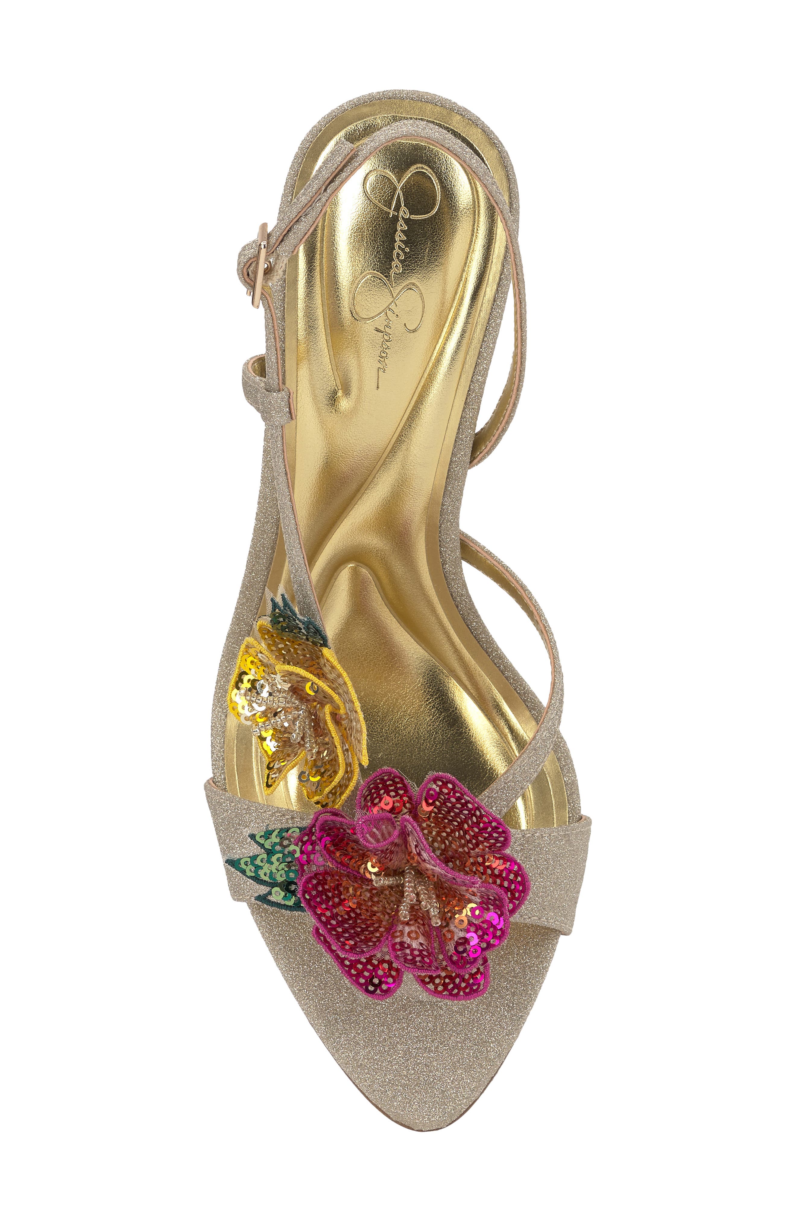 Nivory Half d'Orsay Sandal, Alternate, color, GOLD