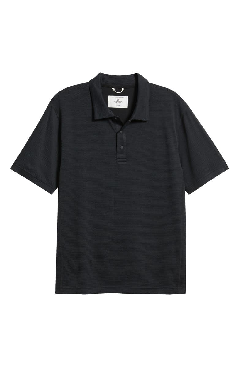 Reigning Champ Solotex<sup>®</sup> Mesh Tiebreak Performance Polo, Alternate, color, Black
