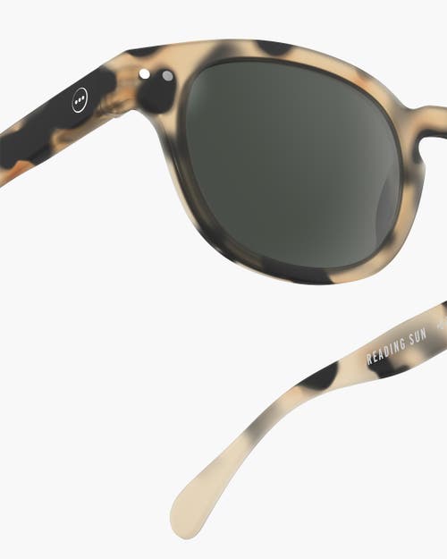 Izipizi #c 49mm Square Reading Sunglasses In Brown