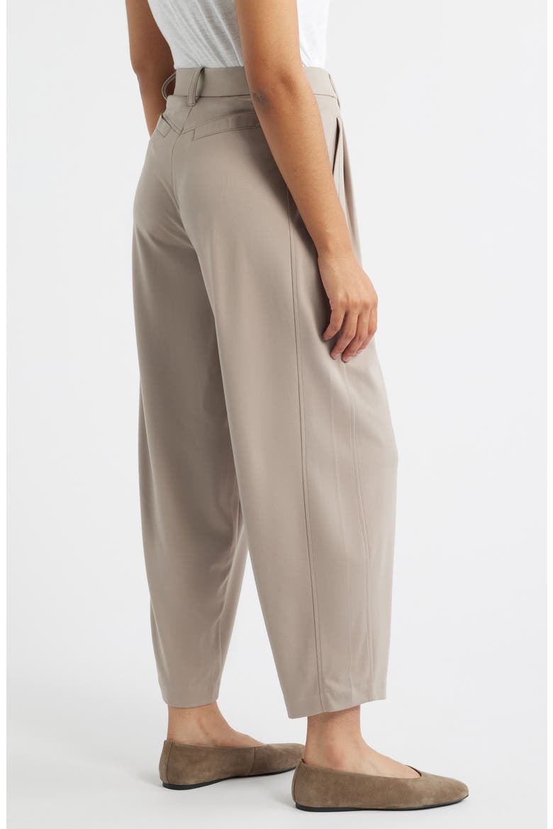 Ultra Skyrise Pleated Relaxed Barrel Leg Ankle Pants, Alternate, color, SIMPLY TAUPE