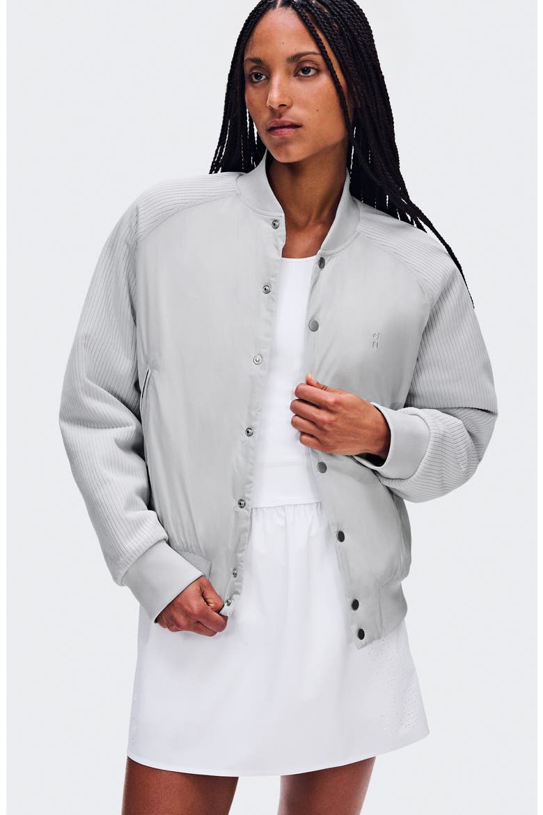Courtside Bomber Jacket, Alternate, color, GLACIER