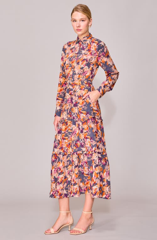 Melloday Long Sleeve Midi Shirtdress