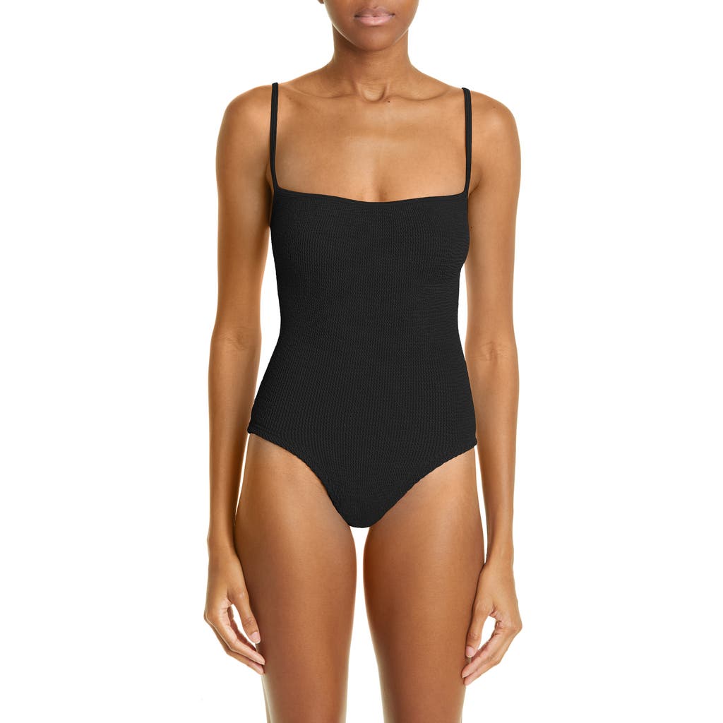 Hunza G Pamela One-Piece Swimsuit in Black/dtm  product