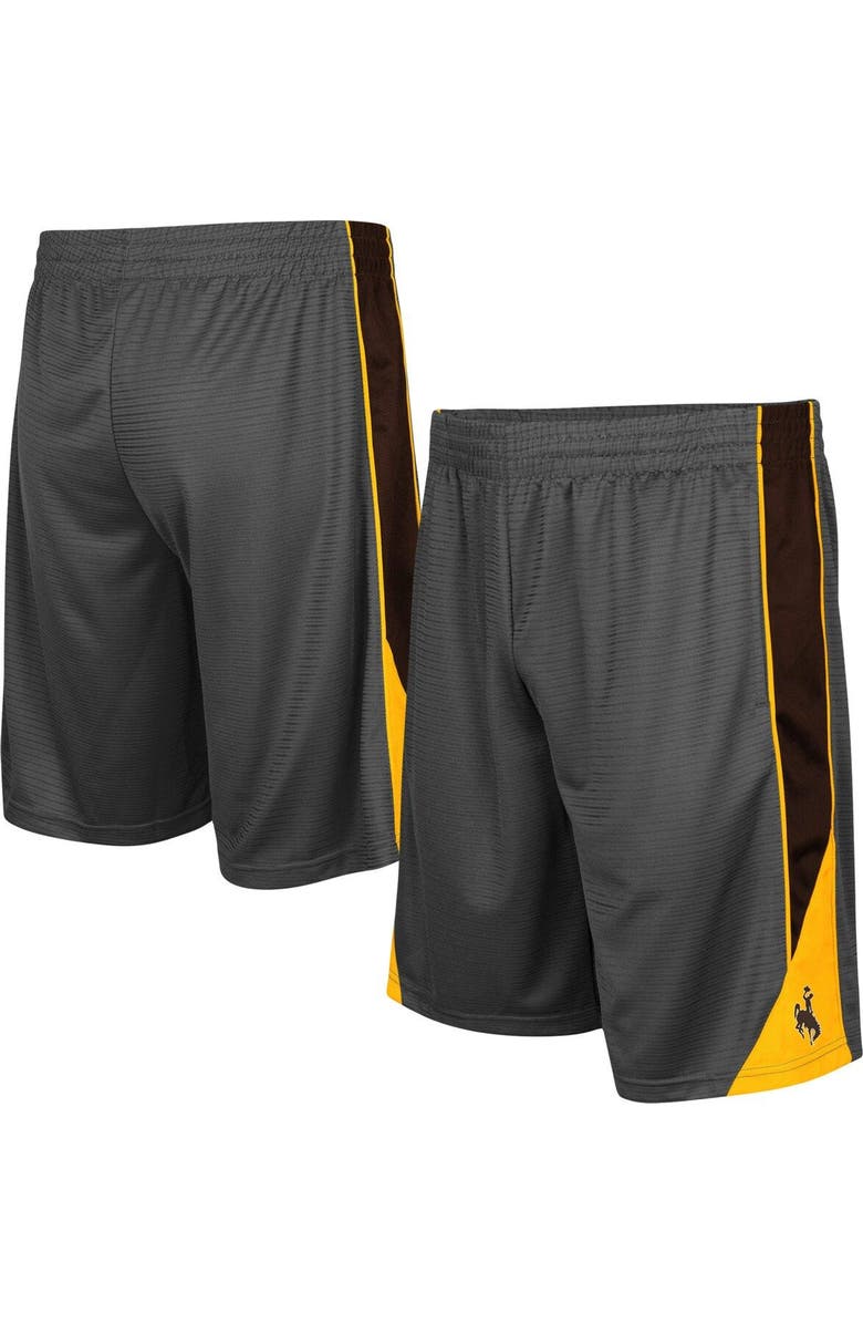 COLOSSEUM Men's Colosseum Charcoal Wyoming Cowboys Turnover Shorts, Main, color, Charcoal