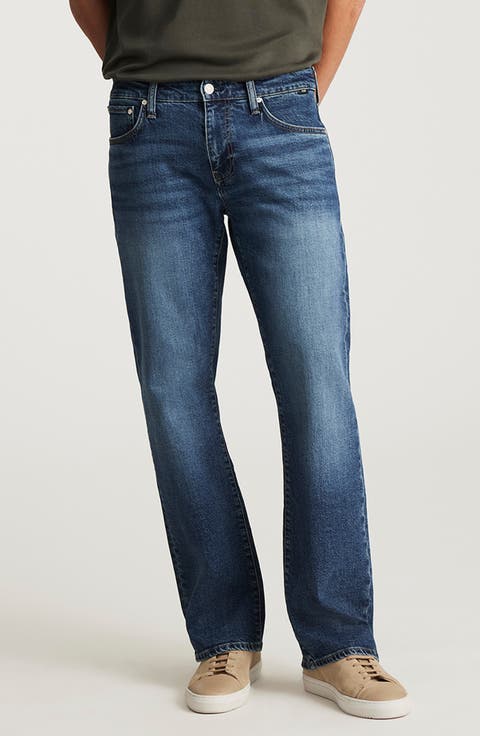 Josh Bootcut Jeans (Mid Classic Blue) (Regular & Tall)