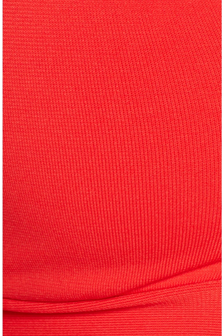 Ava Knot Front Bikini Top, Alternate, color, FIERY RED
