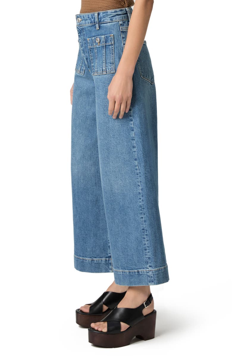 PAIGE Lola Seamed Patch Pocket Crop Wide Leg Jeans, Alternate, color,