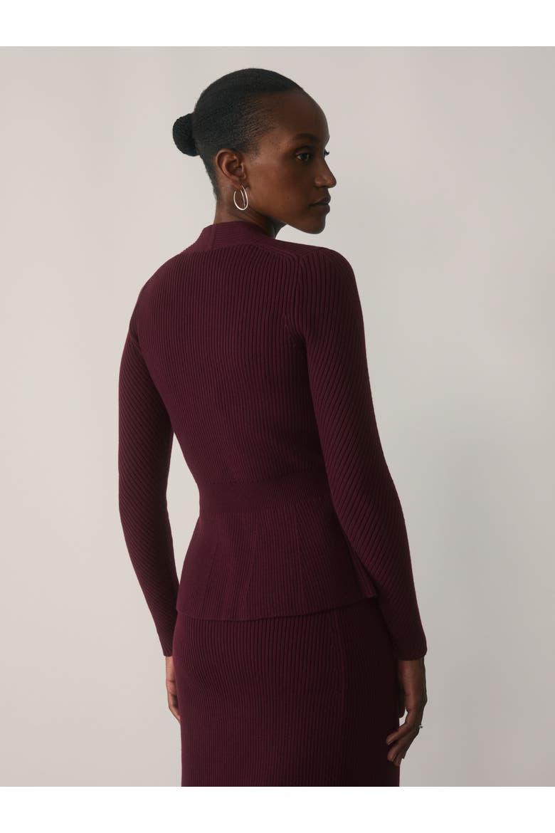 Alessi Merino Cotton Blend Top, Alternate, color, Purple