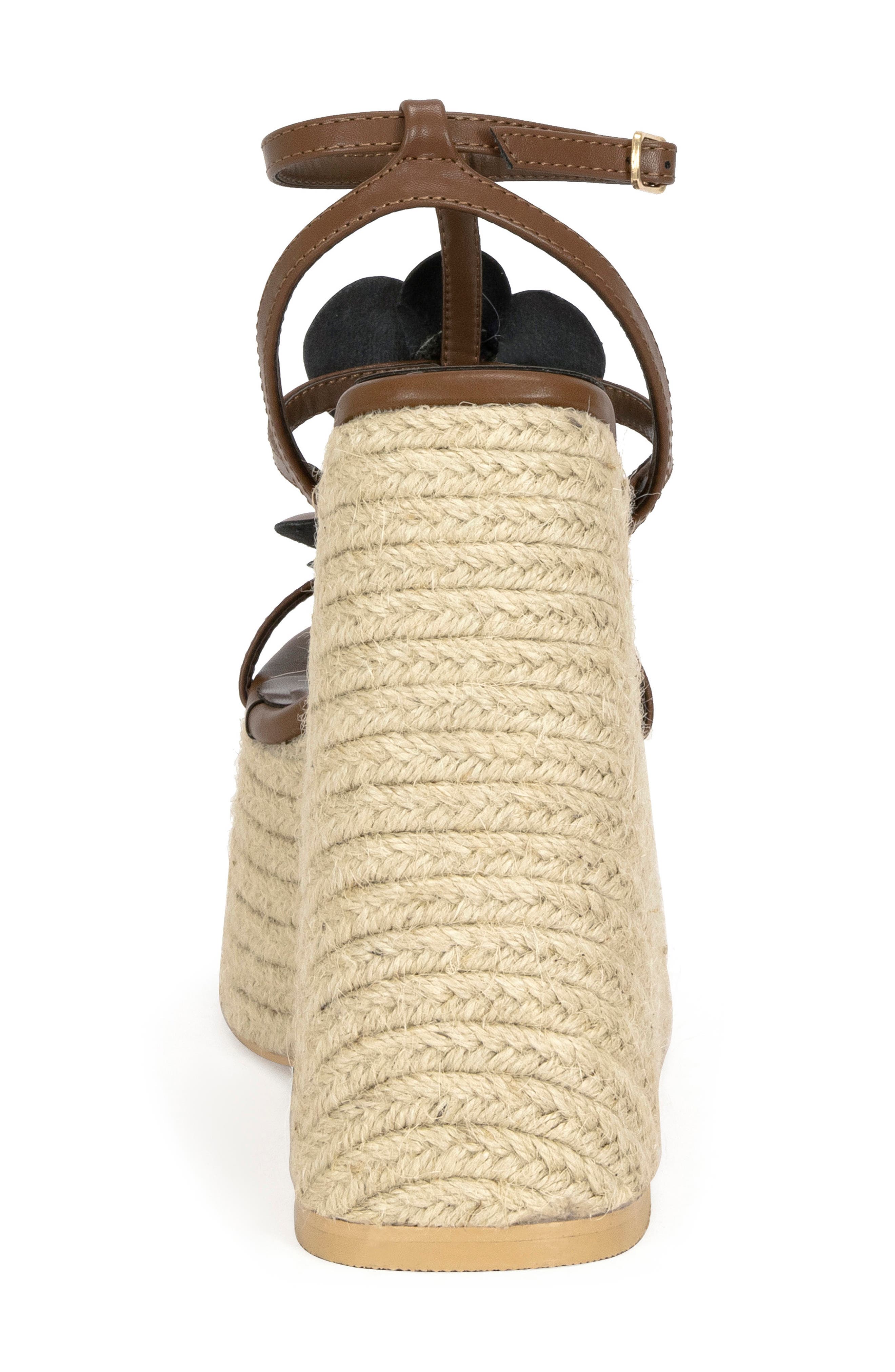 AZALEA WANG Barossa Espadrille Ankle Strap Platform Wedge Sandal, Alternate, color, 