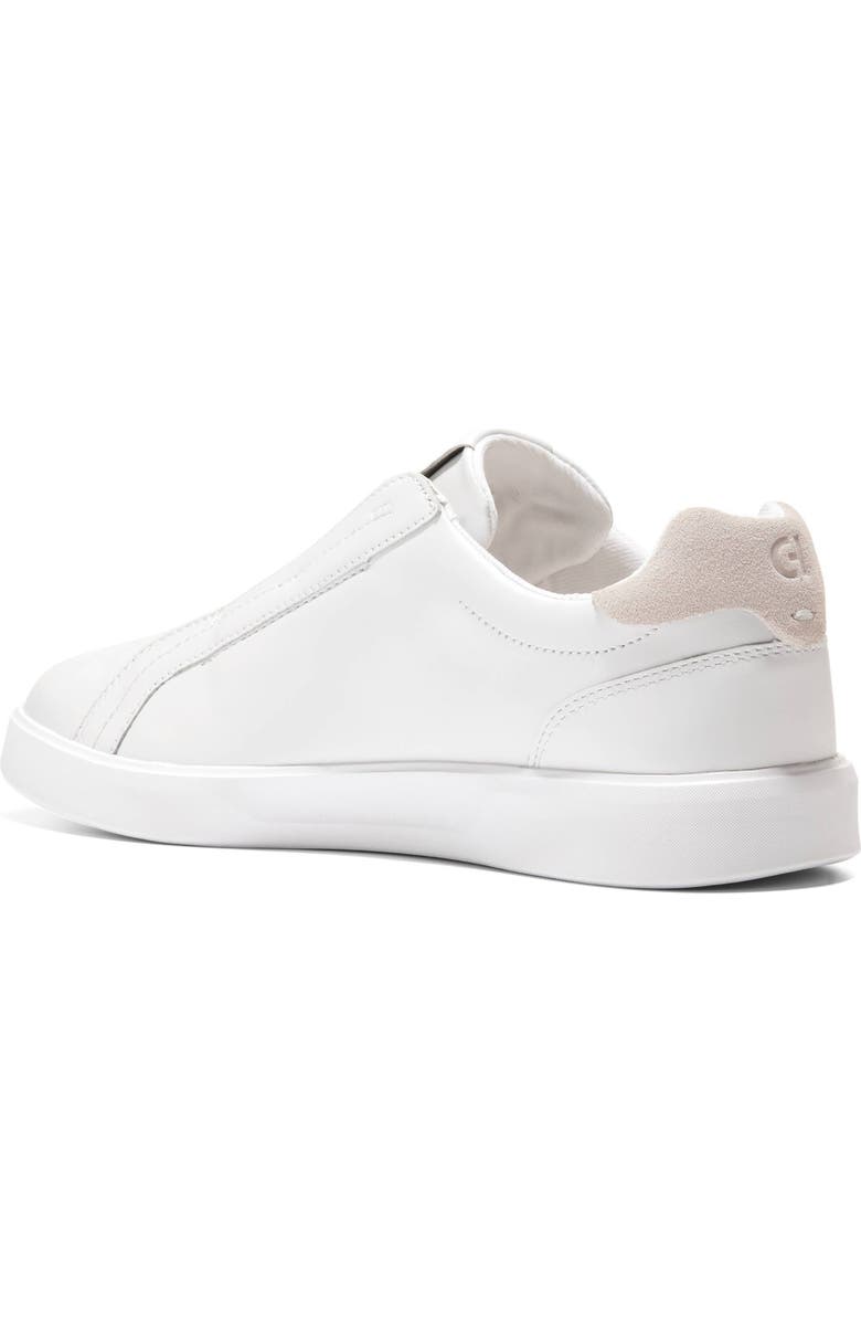 Cole Haan Grand Crosscourt Luxe Slip-On Sneaker, Alternate, color, White Leather/ Sesame Suede