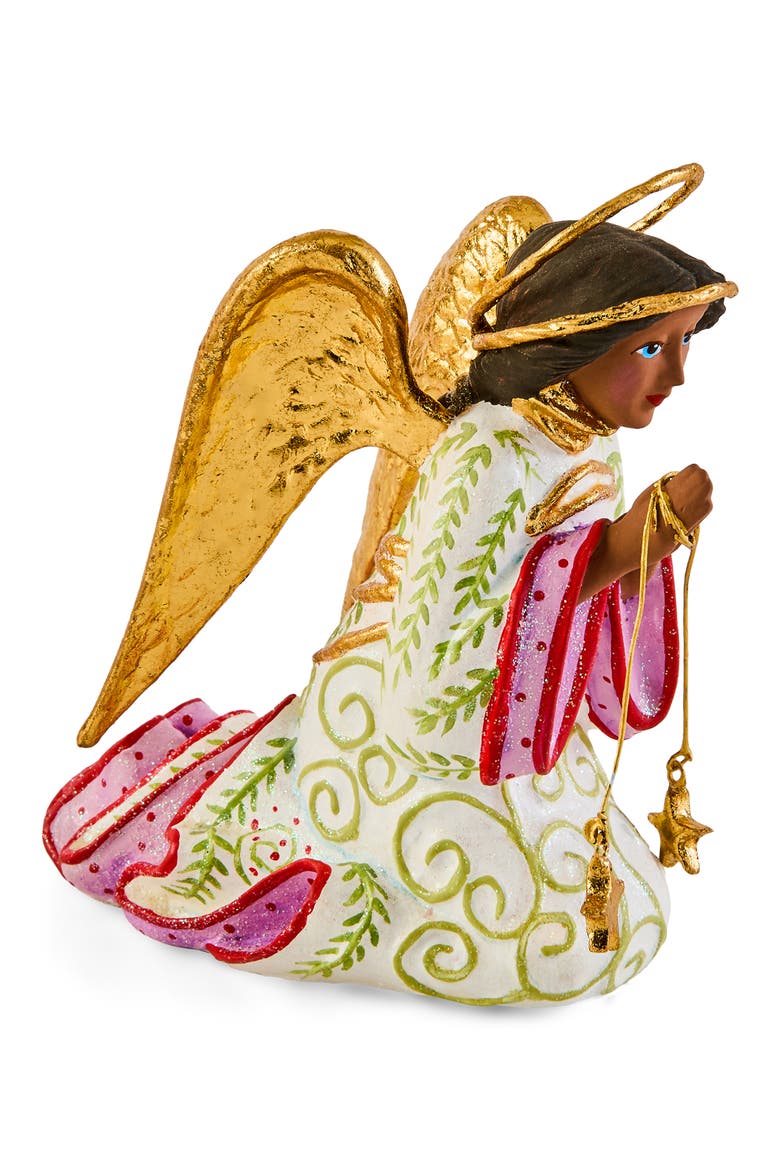 Patience Brewster Nativity Angel Ornament, Alternate, color, GOLD