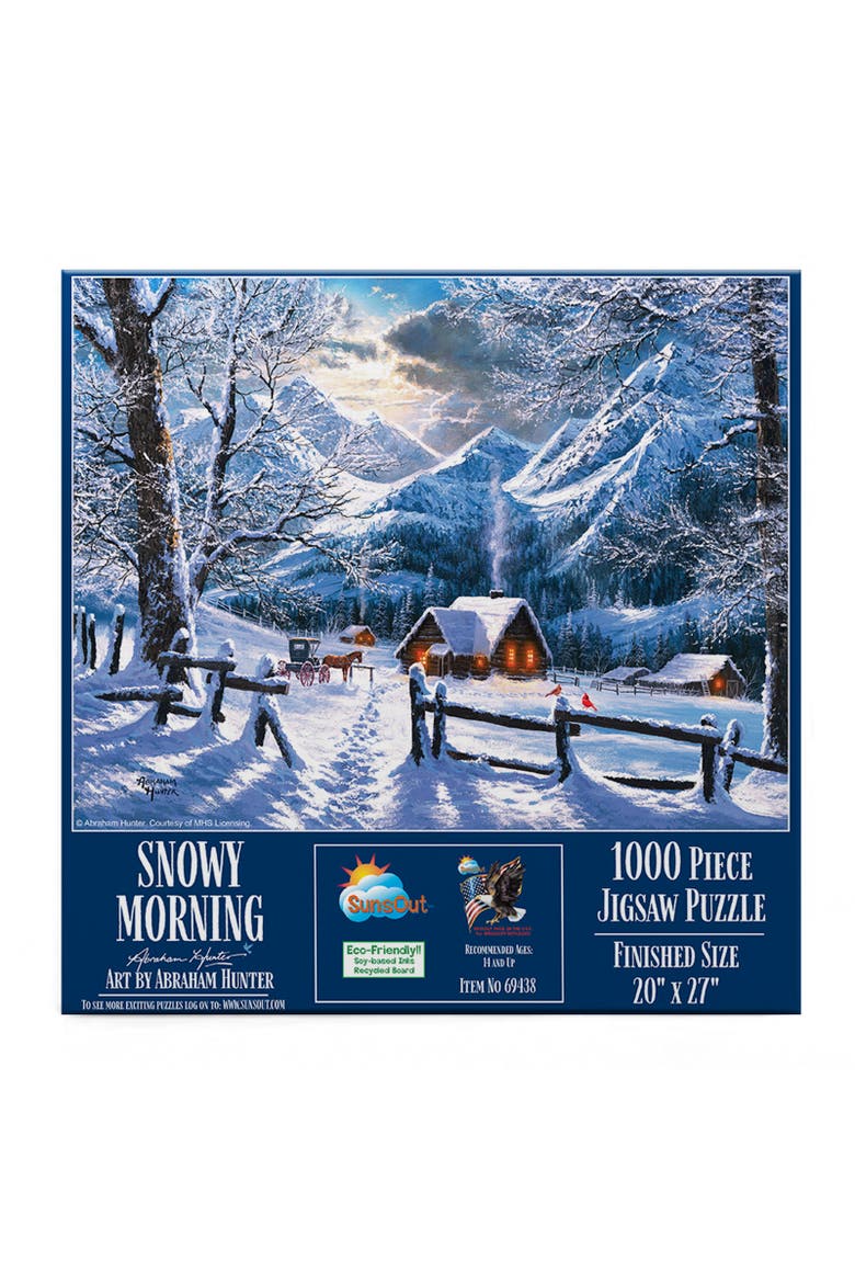 Snowy Morning 1000 piece Jigsaw Puzzle for Adults, Alternate, color, Multicolor