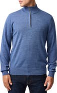 Rodd & Gunn Nobles Funnel Neck Merino Wool Half Zip Sweater