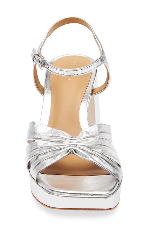 Reformation Maize Platform Sandal In Metallic