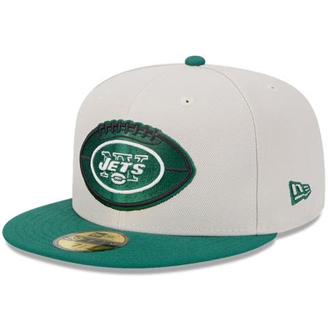 Men's New Era Stone/Green New York Jets 2024 Sideline Historic 59FIFTY Fitted Hat
