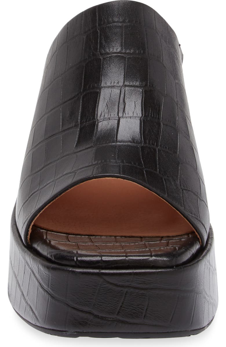 Chocolat Blu Helia Platform Sandal, Alternate, color, Black Crocodile