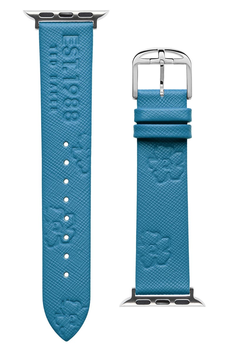 Ted Baker London Leather Apple Watch<sup>®</sup> Watchband, Main, color,