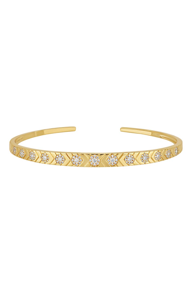 Bony Levy Cleo Diamond Cuff Bracelet, Main, color, 18K Yellow Gold