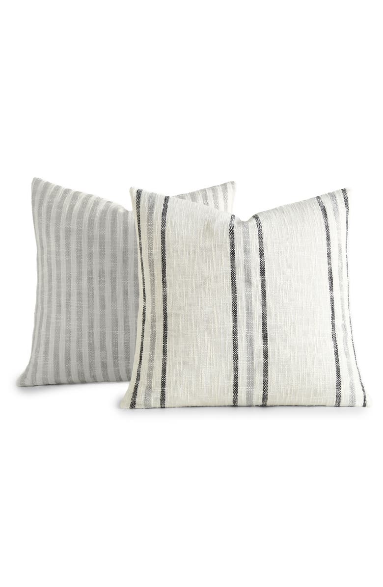HOMESPUN Assorted 2-Pack Accent Pillows, Main, color, Gray