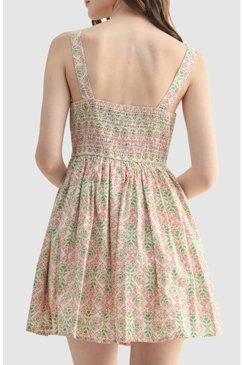 Fit and Flare Mini Dress, Alternate, color, PINK MULTI