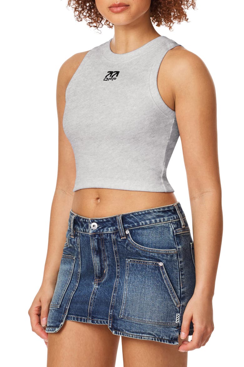 Graphic Rib Crop Tank, Alternate, color, MED GREY HEATHER