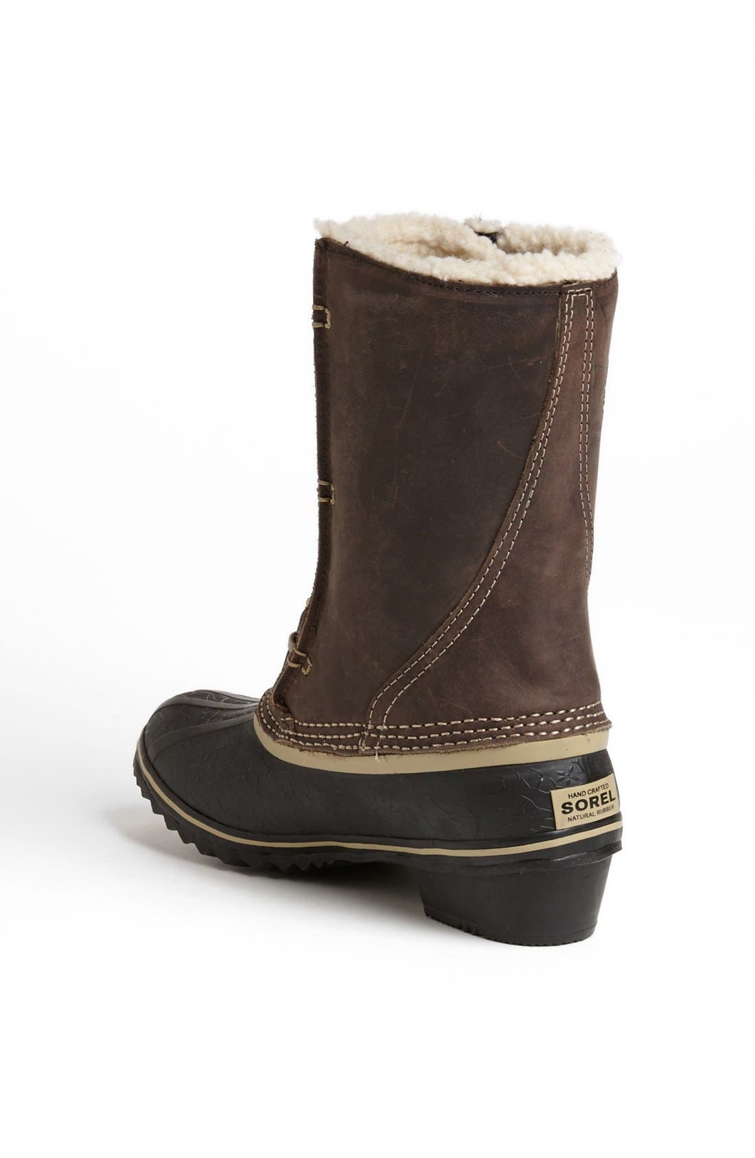 'Winter Fancy' Waterproof Lace-Up Boot, Alternate, color, GRIZZLY BEAR