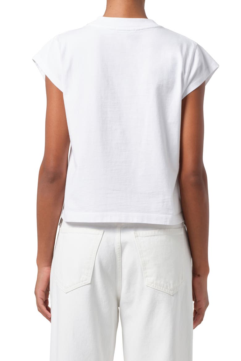 Bryce Cap Sleeve T-Shirt, Alternate, color, WHITE