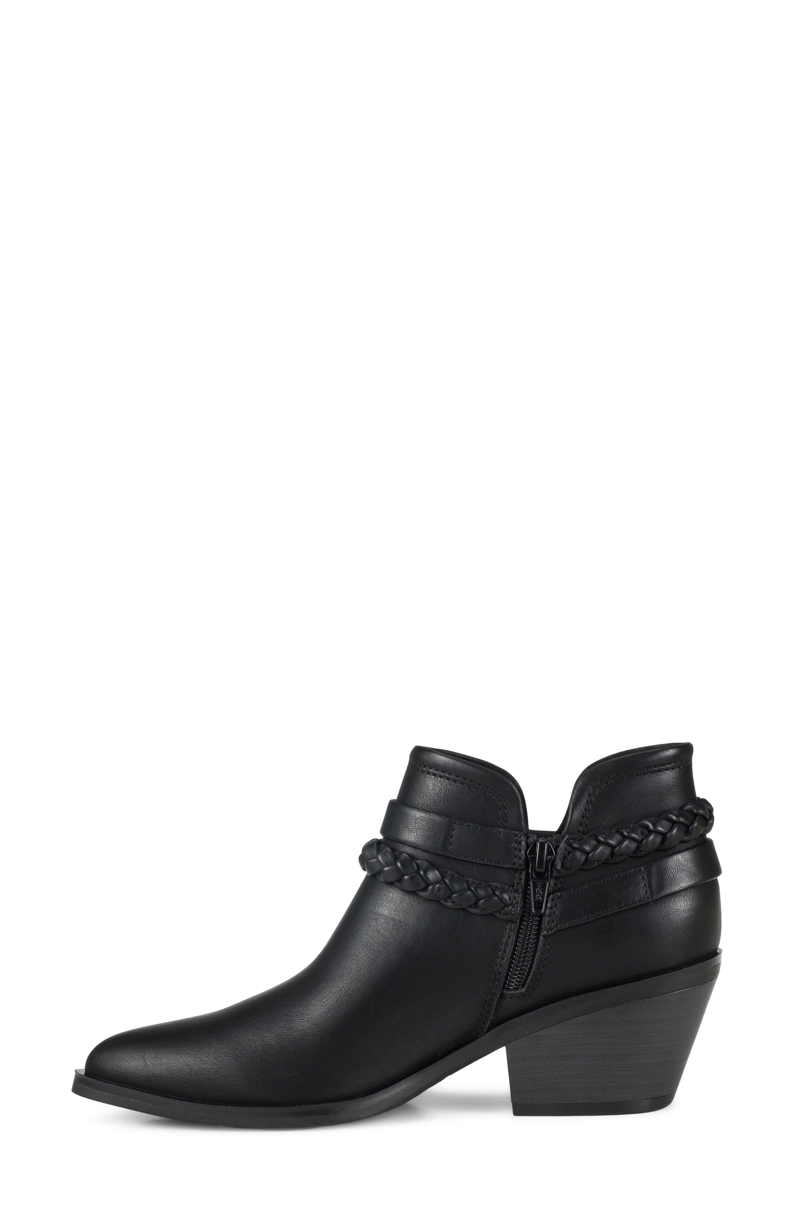 Daisie Block Heel Ankle Bootie, Alternate, color, BLACK