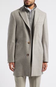 Jack Victor Delroy Wool Topcoat with Removable Bib